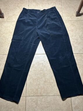 VINTAGE USA MADE 90s Polo Country Ralph Lauren navy Corduroy Pants 38/36
